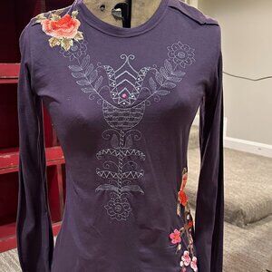 Johnny Was JWLA Made with Love Long Sleeve Tee